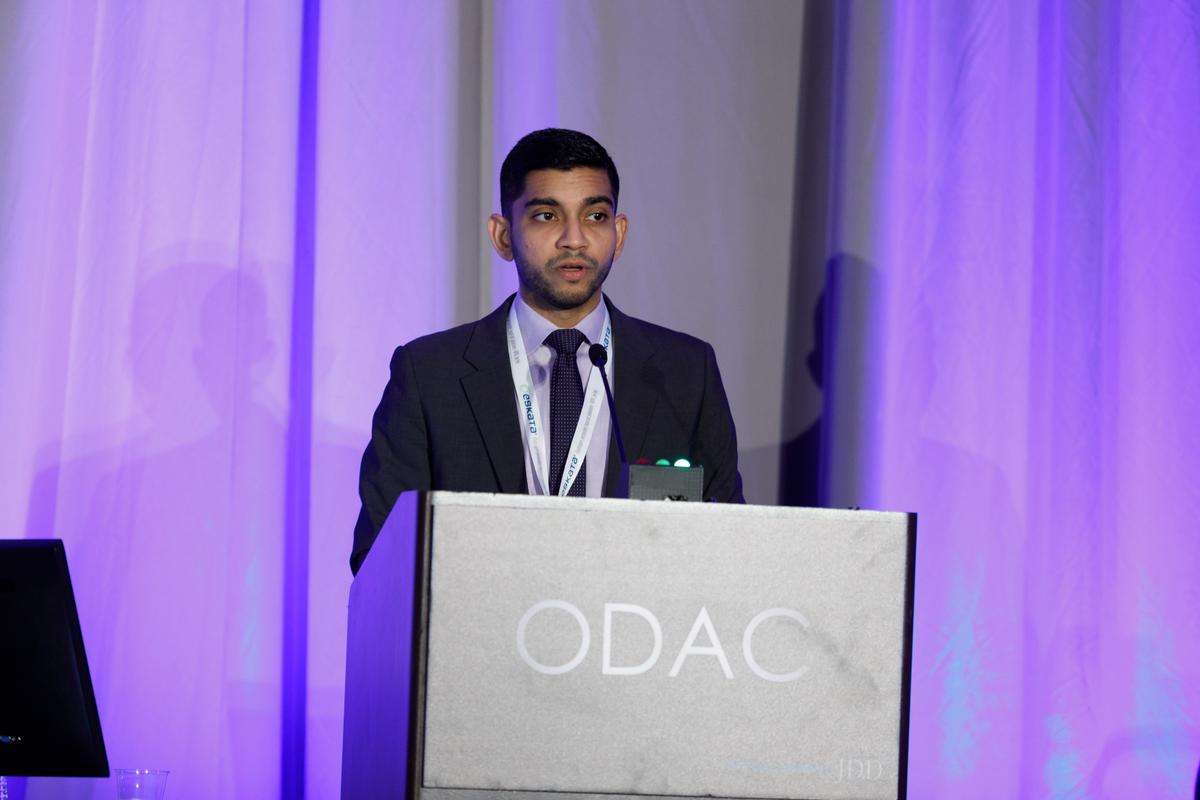 Dr. Patel presenting at ODAC Dermatology Conference